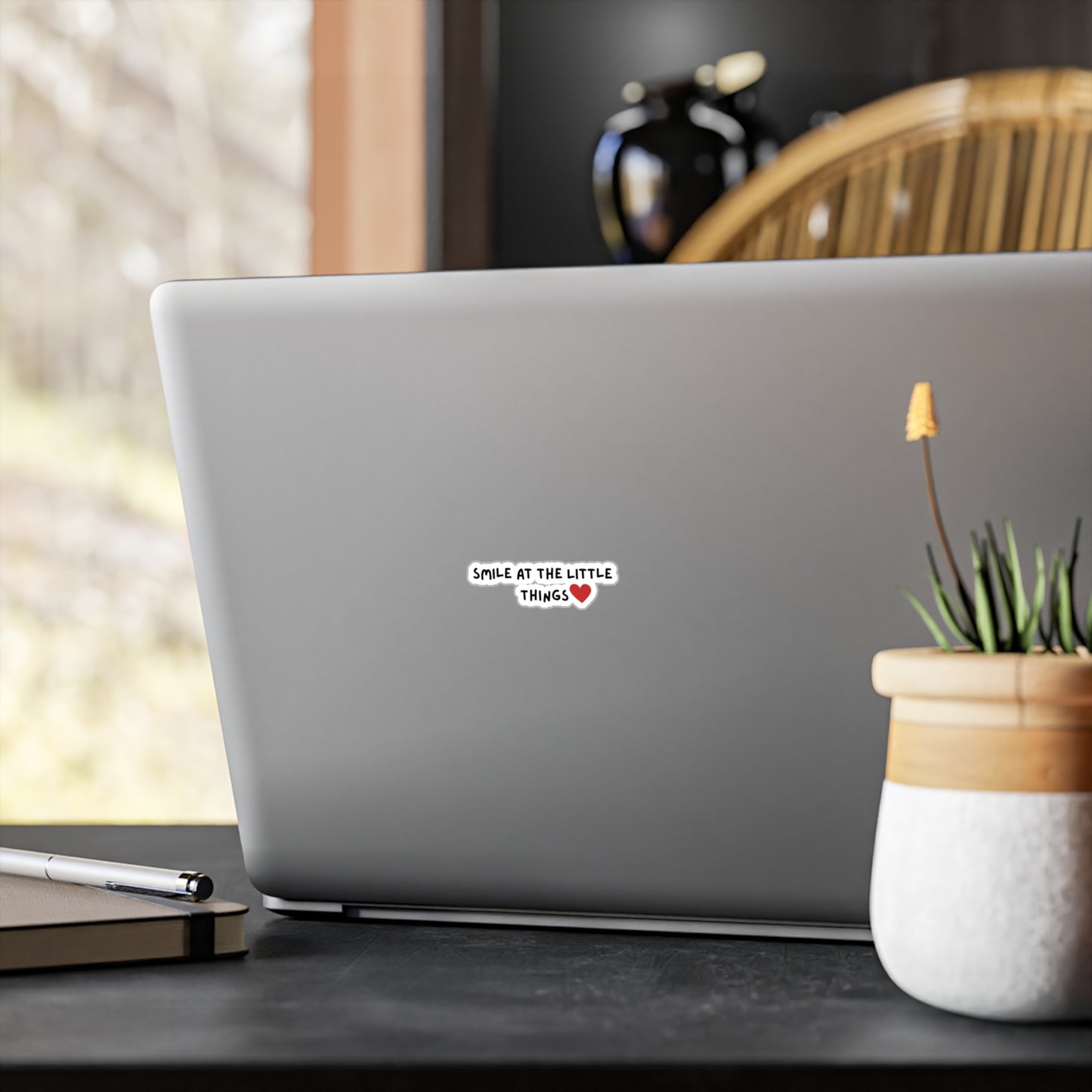 Valentine's Day Smile At The Little Things Vinyl Sticker