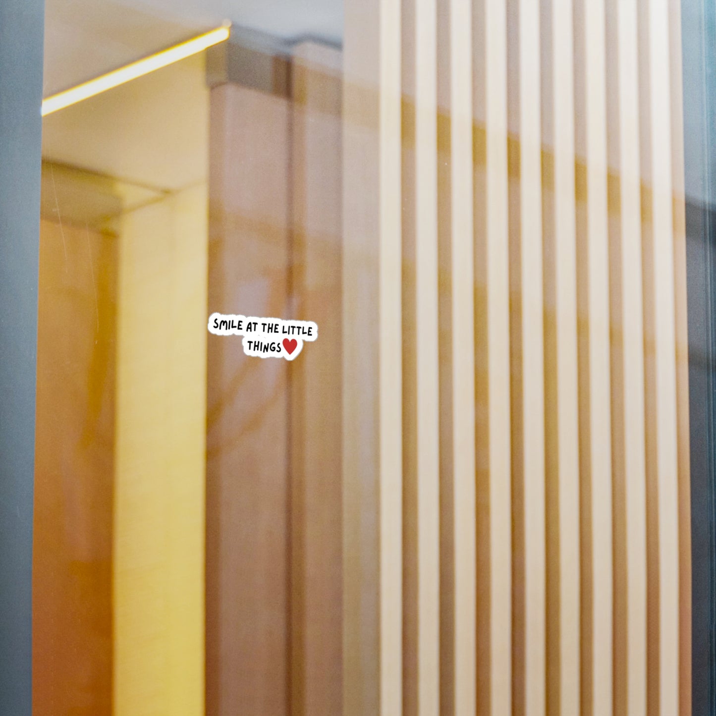 Valentine's Day Smile At The Little Things Vinyl Sticker