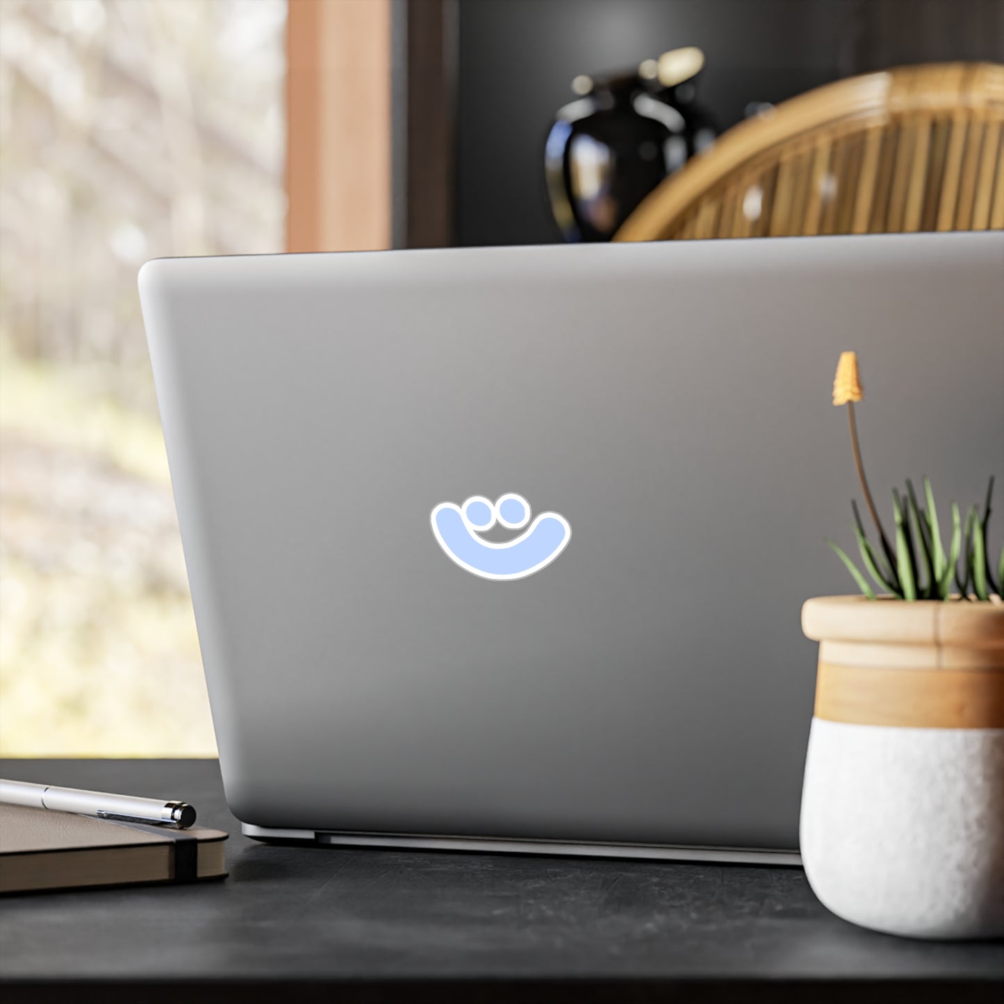 Smile At The Little Things Logo Sticker