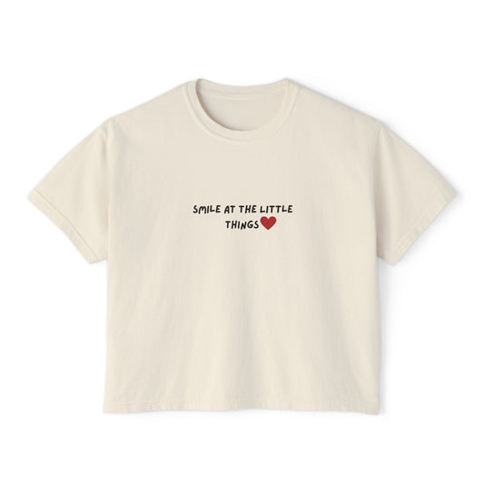 Red Heart "Smile at the Little Things" Boxy Tee